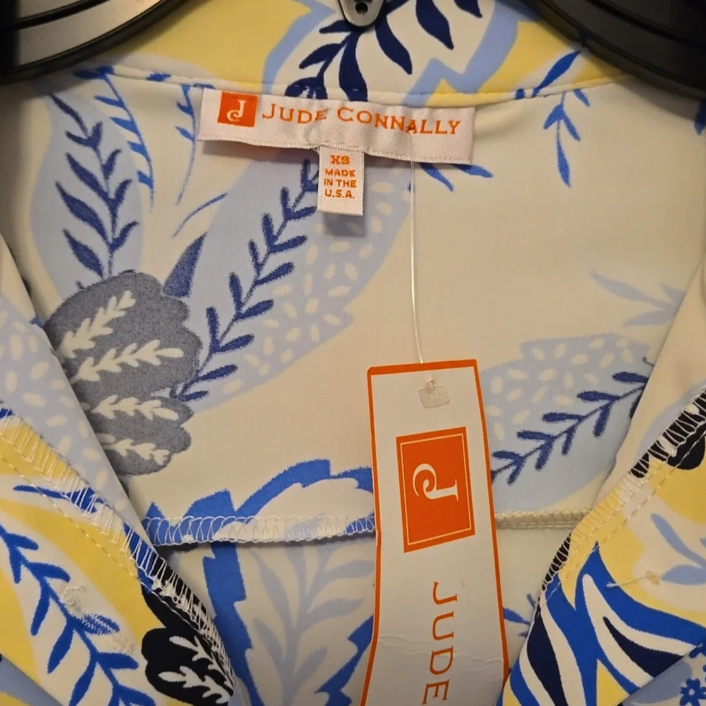 Jude Connally Susana floral dress blooming botanicals butter 3/4 Sleeves, SizeXS - Picture 4 of 4